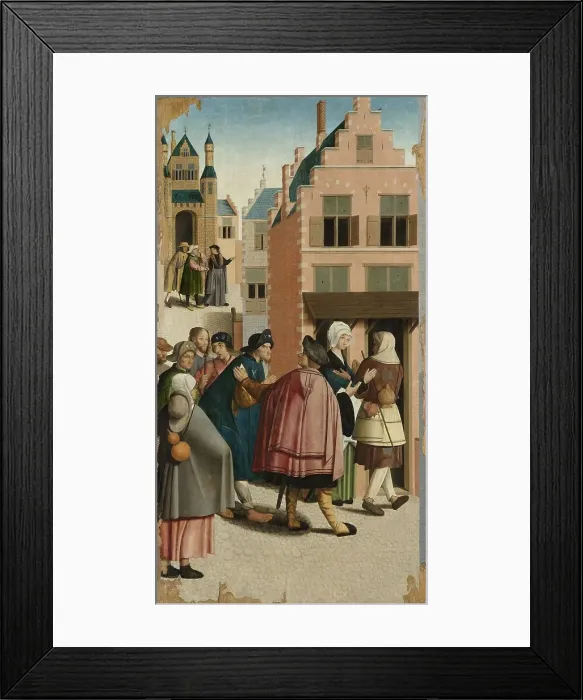 Framed Print : The Seven Works of Mercy, 1504. Creator: Master of Alkmaar Framed Print : The Seven Works of Mercy, 1504. Creator: Master of Alkmaar