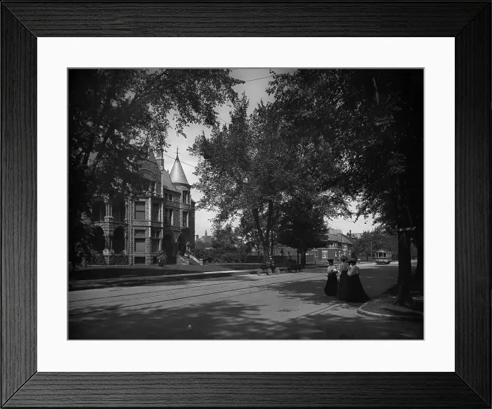 Framed Print : Residence and Detroit Athletic Club, Detroit, Mich. A, c1905. Creator: Unknown Framed Print : Residence and Detroit Athletic Club, Detroit, Mich. A, c1905. Creator: Unknown