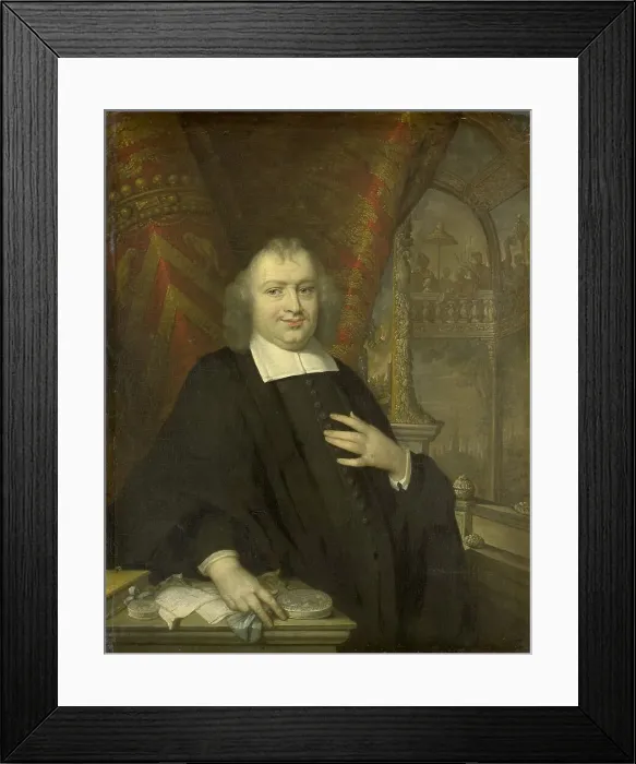 Framed Print : Portrait of Gaspar Fagel, Grand Pensionary of Holland after 1672, 1672-1700. Creator: Johannes Vollevens (I) (copy after) Framed Print : Portrait of Gaspar Fagel, Grand Pensionary of Holland after 1672, 1672-1700. Creator: Johannes Vollevens (I) (copy after)