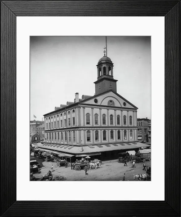 Framed Print : Faneuil Hall, Boston, Mass. between 1890 and 1906. Creator: Unknown Framed Print : Faneuil Hall, Boston, Mass. between 1890 and 1906. Creator: Unknown