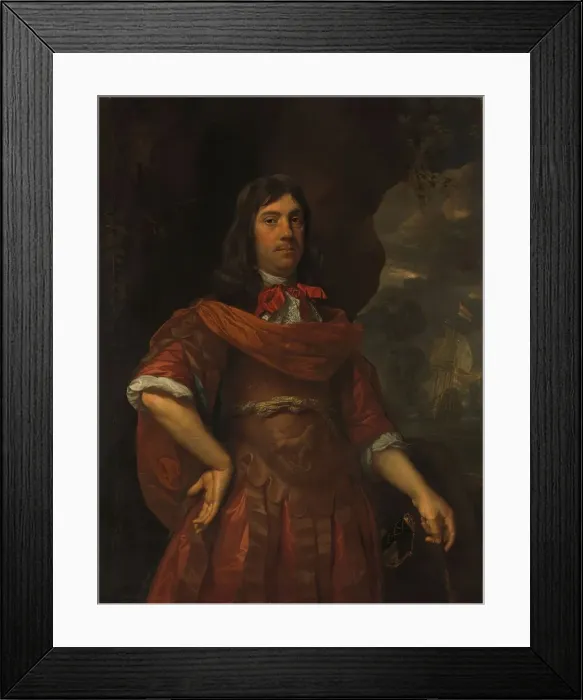 Framed Print : Cornelis Tromp (1629-91). Lieutenant-Admiral General, 1668. Creator: Jan Mytens Framed Print : Cornelis Tromp (1629-91). Lieutenant-Admiral General, 1668. Creator: Jan Mytens