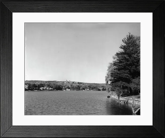Framed Print : Lake Quinsigamond, Worcester, Mass. c1906. Creator: Unknown Framed Print : Lake Quinsigamond, Worcester, Mass. c1906. Creator: Unknown