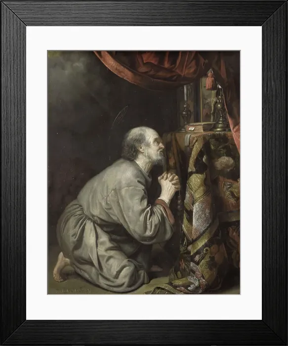 Framed Print : St. Jerome, 1676. Creator: Matthys Naiveu Framed Print : St. Jerome, 1676. Creator: Matthys Naiveu
