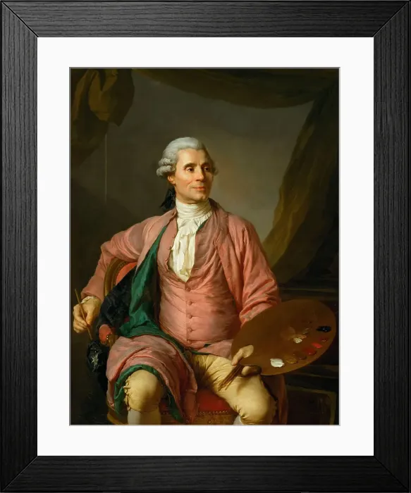 Framed Print : Portrait of Joseph-Marie Vien (1716-1809), 1785. Creator: Duplessis, Joseph-Siffred (1725-1802) Framed Print : Portrait of Joseph-Marie Vien (1716-1809), 1785. Creator: Duplessis, Joseph-Siffred (1725-1802)