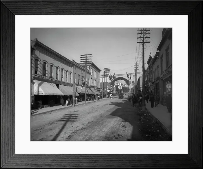 Framed Print : Lake St. Petoskey, Mich. c1906. Creator: Unknown Framed Print : Lake St. Petoskey, Mich. c1906. Creator: Unknown