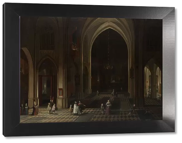Interior of a Gothic Church at Night Looking East, 1636. Creator: Peeter Neeffs the Elder