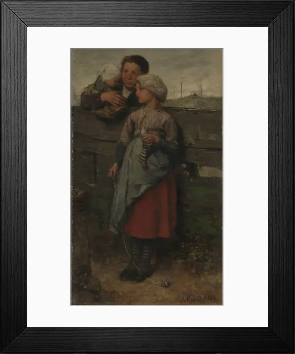 Framed Print : Villagers, 1872. Creator: Jacob Henricus Maris Framed Print : Villagers, 1872. Creator: Jacob Henricus Maris