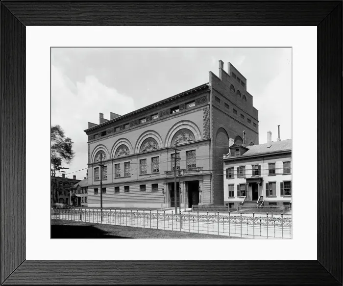 Framed Print : The Gymnasium, Yale College, Conn. between 1895 and 1910. Creator: Unknown Framed Print : The Gymnasium, Yale College, Conn. between 1895 and 1910. Creator: Unknown