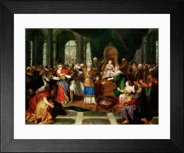 Framed Print : Athalie chassée du temple (Athaliah Expelled from the Temple), before 1697. Creator: Coypel, Antoine (1661-1722) Framed Print : Athalie chassée du temple (Athaliah Expelled from the Temple), before 1697. Creator: Coypel, Antoine (1661-1722)