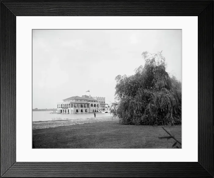 Framed Print : Detroit Boat Club, (Belle Isle Park), Detroit, Mich. between 1895 and 1910. Creator: Unknown Framed Print : Detroit Boat Club, (Belle Isle Park), Detroit, Mich. between 1895 and 1910. Creator: Unknown
