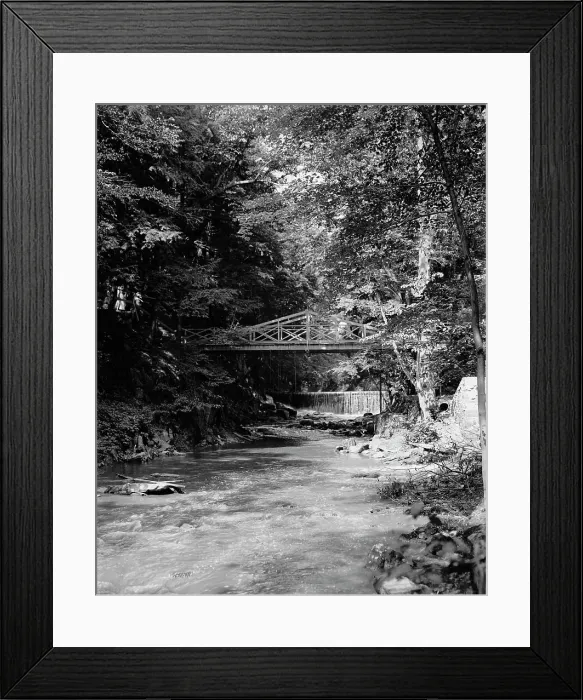 Framed Print : The Falls, Bronx Park, New York, N.Y. between 1895 and 1910. Creator: Unknown Framed Print : The Falls, Bronx Park, New York, N.Y. between 1895 and 1910. Creator: Unknown