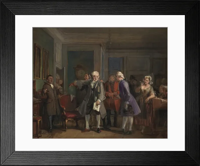 Framed Print : Ludvig Holberg's Den Stundeslose, act I, scene 6, 1825-1873. Creator: Wilhelm Marstrand. Ludvig Holberg's Den Stundeslose, act I, scene 6, 1825-1873. Creator: Wilhelm Marstrand Framed Print : Ludvig Holberg's Den Stundeslose, act I, scene 6, 1825-1873. Creator: Wilhelm Marstrand. Ludvig Holberg's Den Stundeslose, act I, scene 6, 1825-1873. Creator: Wilhelm Marstrand