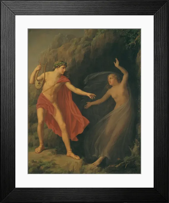 Framed Print : Orpheus and Eurydice, 1826. Creator: Carl Andreas August Goos Framed Print : Orpheus and Eurydice, 1826. Creator: Carl Andreas August Goos