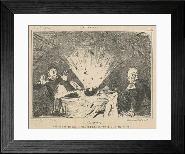 Framed Print : Sébastopol, 19th century. Creator: Honore Daumier Framed Print : Sébastopol, 19th century. Creator: Honore Daumier