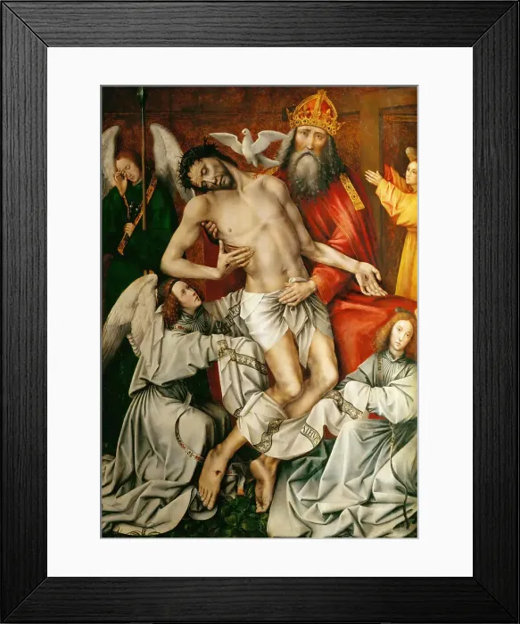 Framed Print : Throne of Mercy, ca 1510-1515. Creator: Coter, Colijn de (ca. 1445-ca. 1540) Framed Print : Throne of Mercy, ca 1510-1515. Creator: Coter, Colijn de (ca. 1445-ca. 1540)