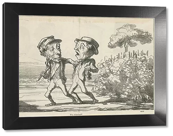 Un crimimel!, 19th century. Creator: Honore Daumier