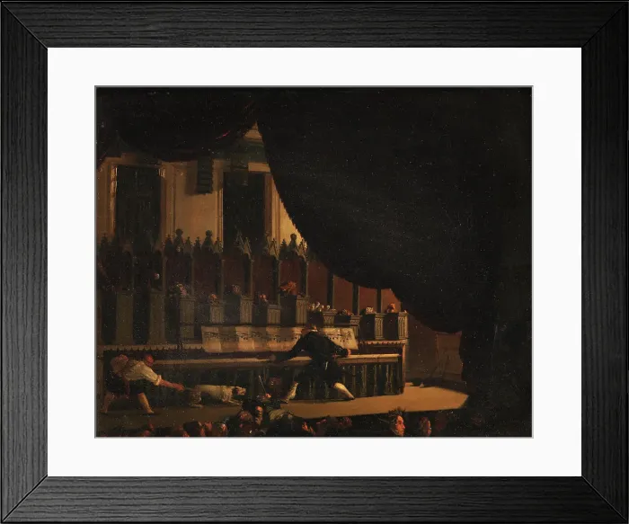 Framed Print : A travelling showman presents a musical menagerie, 1826-1864. Creator: Sophus Schack Framed Print : A travelling showman presents a musical menagerie, 1826-1864. Creator: Sophus Schack