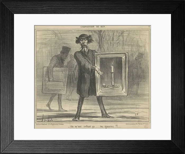 Framed Print : Ils m'ont refusé ca... 19th century. Creator: Honore Daumier Framed Print : Ils m'ont refusé ca... 19th century. Creator: Honore Daumier