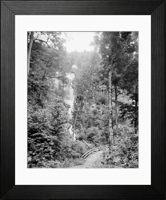 Framed Print : Kaaterskill Clove from Santa Cruz Falls, Catskill Mts. N.Y. between 1895 and 1910. Creator: Unknown Framed Print : Kaaterskill Clove from Santa Cruz Falls, Catskill Mts. N.Y. between 1895 and 1910. Creator: Unknown
