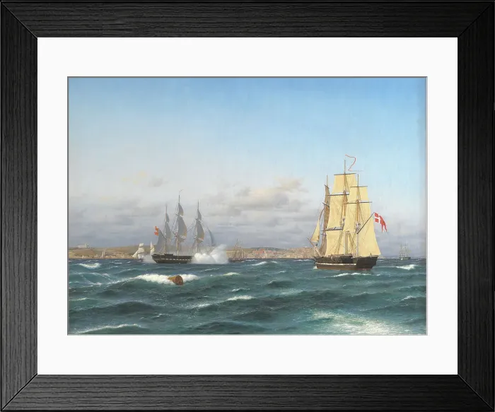 Framed Print : Lisbon Roads, 1827-1865. Creator: Carl Dahl Framed Print : Lisbon Roads, 1827-1865. Creator: Carl Dahl