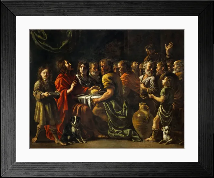 Framed Print : The Last Supper, First Half of 17th century. Creator: Le Nain, Antoine (1588-1648) Framed Print : The Last Supper, First Half of 17th century. Creator: Le Nain, Antoine (1588-1648)