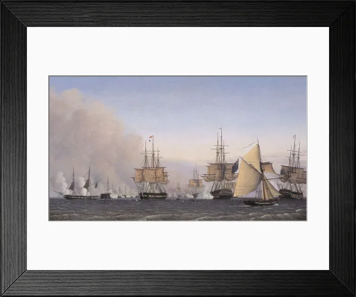 Framed Print : The Battle of Rheden on 2 April 1801, 1828-1832. Creator: Emil Normann Framed Print : The Battle of Rheden on 2 April 1801, 1828-1832. Creator: Emil Normann