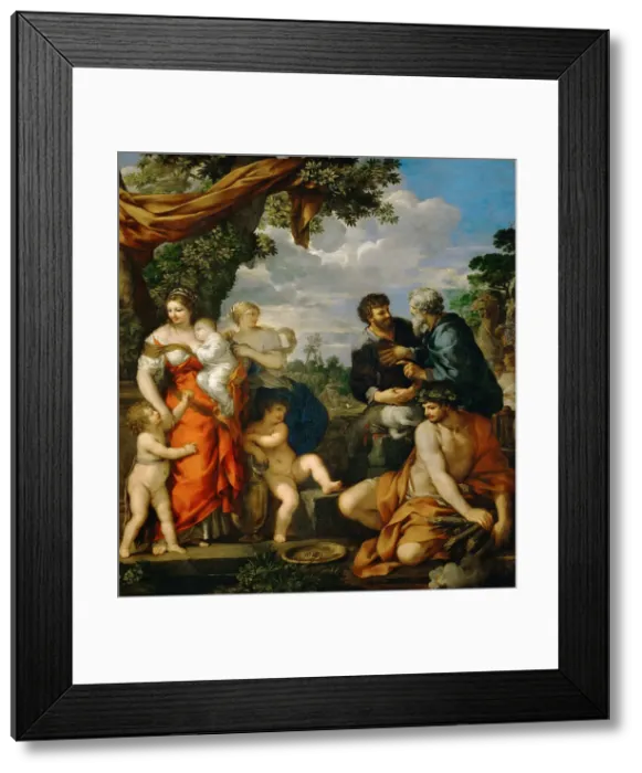 Framed Print : Covenant between Jacob and Laban, 1630-1635. Creator: Cortona, Pietro da (1596-1669) Framed Print : Covenant between Jacob and Laban, 1630-1635. Creator: Cortona, Pietro da (1596-1669)
