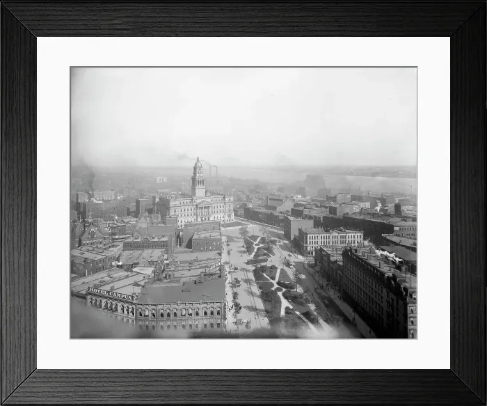 Framed Print : East from Majestic Building, Detroit, Mich. between 1902 and 1910. Creator: Unknown Framed Print : East from Majestic Building, Detroit, Mich. between 1902 and 1910. Creator: Unknown