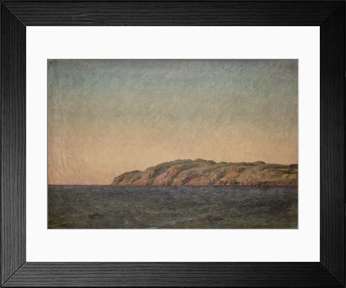 Framed Print : Kullen from Mølleleje (?), 1829. Creator: CW Eckersberg Framed Print : Kullen from Mølleleje (?), 1829. Creator: CW Eckersberg