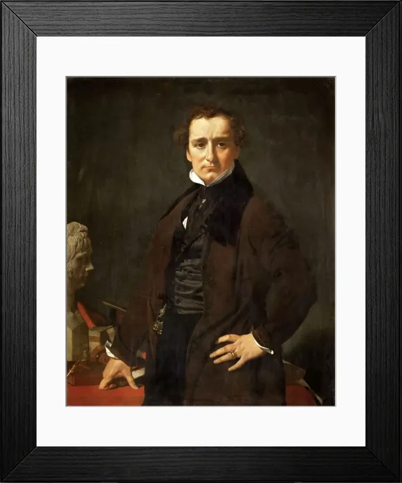 Framed Print : Portrait of the sculptor Lorenzo Bartolini (1777-1850), 1820. Creator: Ingres, Jean Auguste Dominique (1780-1867) Framed Print : Portrait of the sculptor Lorenzo Bartolini (1777-1850), 1820. Creator: Ingres, Jean Auguste Dominique (1780-1867)