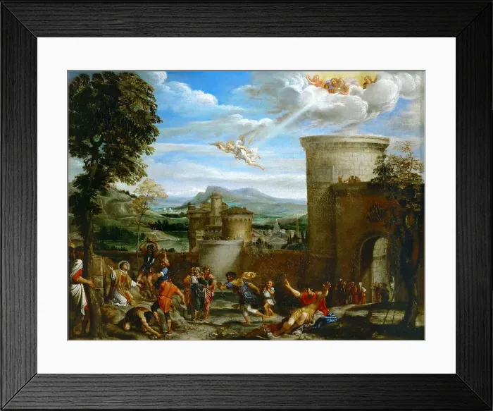 Framed Print : The Stoning of Saint Stephen, 1603-1604. Creator: Carracci, Annibale (1560-1609) Framed Print : The Stoning of Saint Stephen, 1603-1604. Creator: Carracci, Annibale (1560-1609)