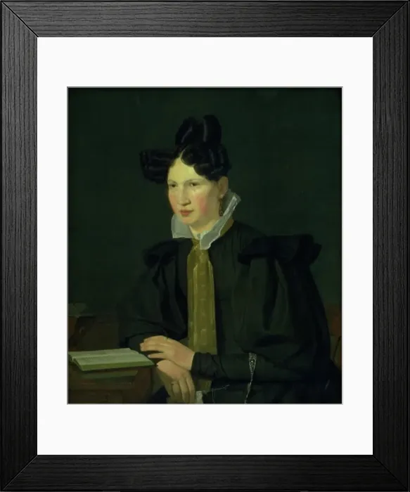 Framed Print : Portrait of the Artist´s Sister-in-Law, Susanne Kobke, née Ryder, 1830-1834. Creator: Christen Kobke Framed Print : Portrait of the Artist´s Sister-in-Law, Susanne Kobke, née Ryder, 1830-1834. Creator: Christen Kobke