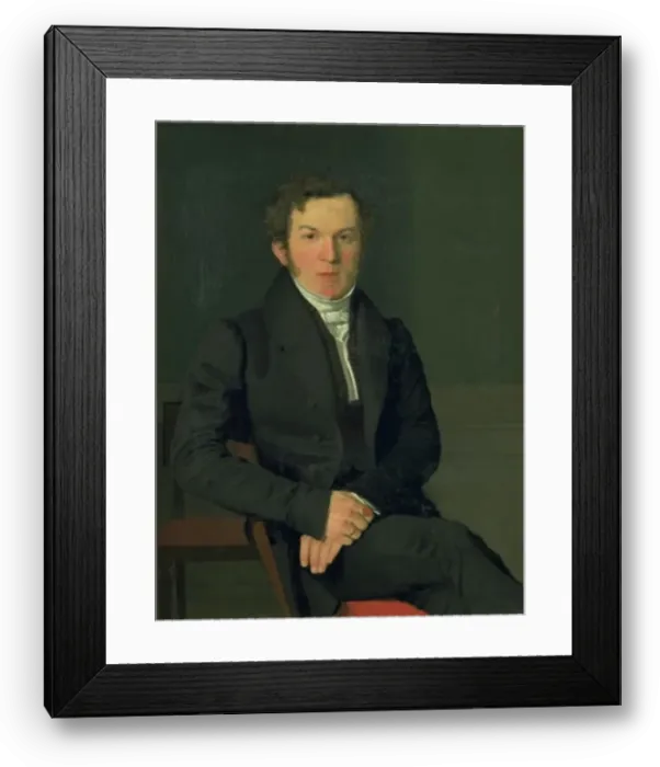 Framed Print : Portrait of the Artist´s Cousin, Michael Christian Petersen, 1830-1834. Creator: Christen Kobke Framed Print : Portrait of the Artist´s Cousin, Michael Christian Petersen, 1830-1834. Creator: Christen Kobke
