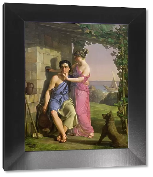 The Origin of Painting, 1831. Creator: Heinrich Eddelien