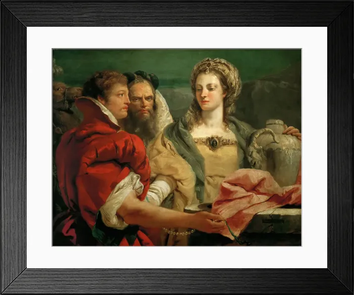 Framed Print : Rebecca at the Well, 1751. Creator: Tiepolo, Giambattista (1696-1770) Framed Print : Rebecca at the Well, 1751. Creator: Tiepolo, Giambattista (1696-1770)