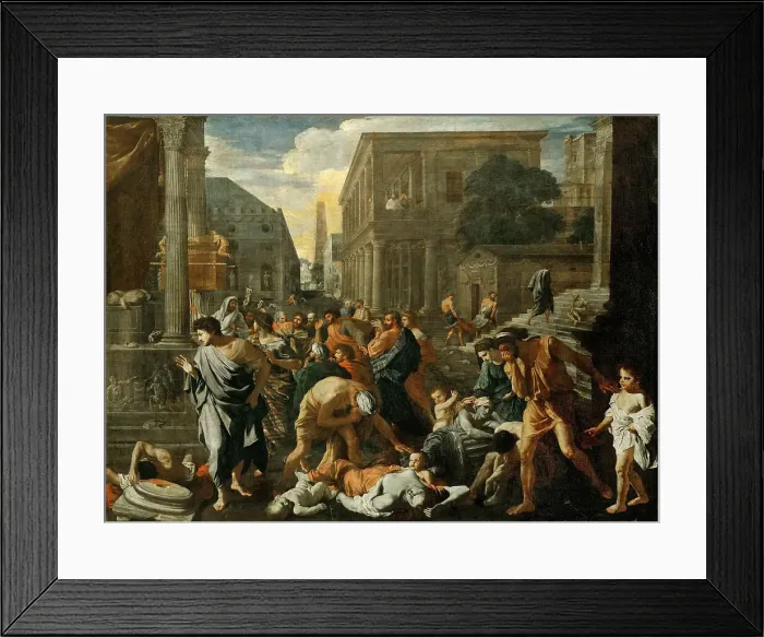 Framed Print : La Peste d'Asdod (The Plague at Ashdod), ca 1631. Creator: Poussin, Nicolas (1594-1665) Framed Print : La Peste d'Asdod (The Plague at Ashdod), ca 1631. Creator: Poussin, Nicolas (1594-1665)
