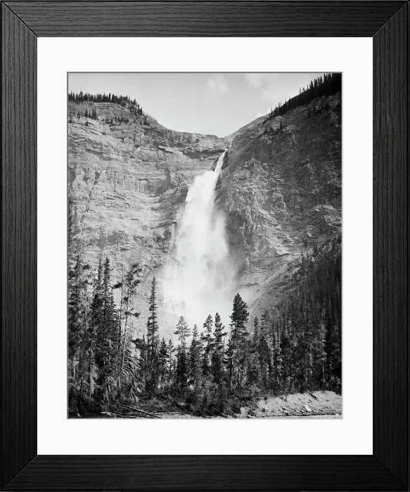 Framed Print : Takakkaw Falls, Yoho Park Reserve, Canada, between 1900 and 1910. Creator: Unknown Framed Print : Takakkaw Falls, Yoho Park Reserve, Canada, between 1900 and 1910. Creator: Unknown