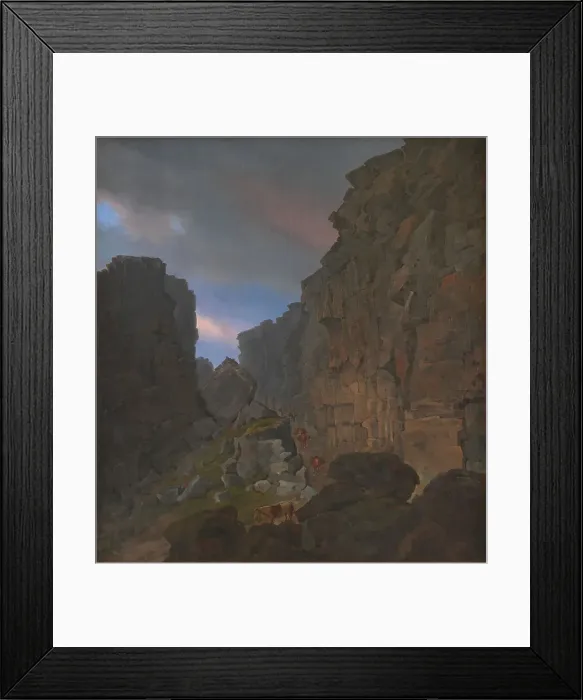 Framed Print : The Southern Entrance to Almannagiaa near Thingvalla in Iceland, 1832. Creator: Johann Christian Michael Ezdorf Framed Print : The Southern Entrance to Almannagiaa near Thingvalla in Iceland, 1832. Creator: Johann Christian Michael Ezdorf