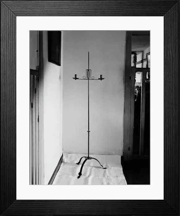 Framed Print : An Antique candlestick at Mt. Vernon, c.between 1910 and 1920. Creator: Unknown Framed Print : An Antique candlestick at Mt. Vernon, c.between 1910 and 1920. Creator: Unknown