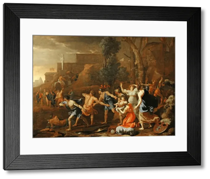 Framed Print : Le jeune Pyrrhus sauvé (The saving of the young Pyrrhos), 1634. Creator: Poussin, Nicolas (1594-1665) Framed Print : Le jeune Pyrrhus sauvé (The saving of the young Pyrrhos), 1634. Creator: Poussin, Nicolas (1594-1665)