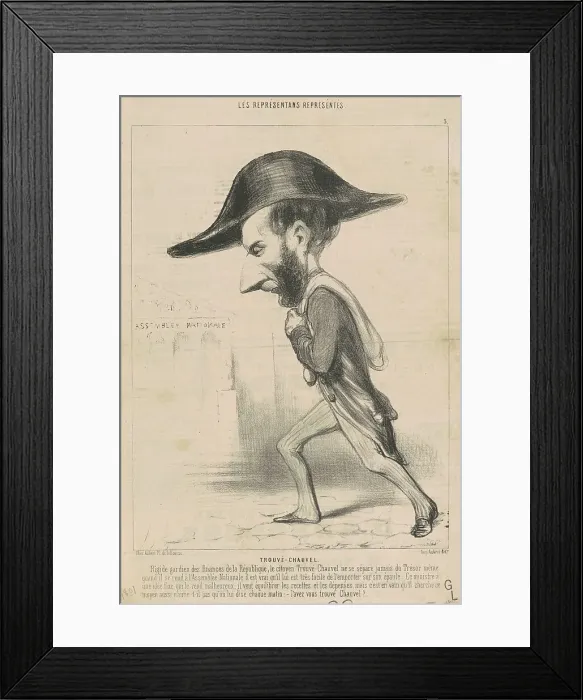 Framed Print : Ariste Jacques Trouvé-Chauvel, 19th century. Creator: Honore Daumier Framed Print : Ariste Jacques Trouvé-Chauvel, 19th century. Creator: Honore Daumier