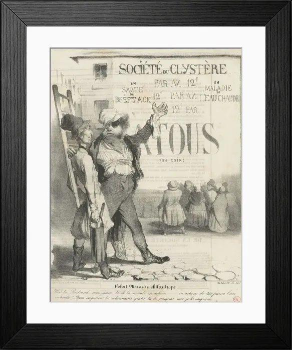 Framed Print : Robert Macaire philantrope, 19th century. Creator: Honore Daumier Framed Print : Robert Macaire philantrope, 19th century. Creator: Honore Daumier