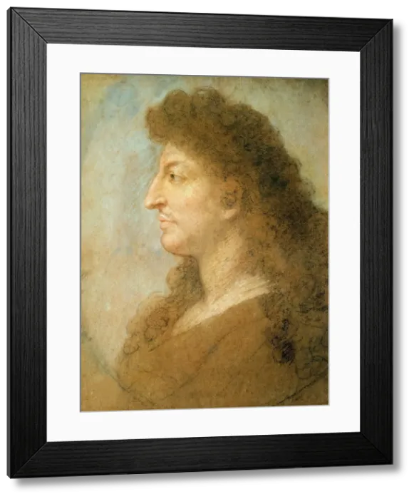 Framed Print : Louis XIV, King of France (1638-1715), ca 1678. Creator: Le Brun, Charles (1619-1690) Framed Print : Louis XIV, King of France (1638-1715), ca 1678. Creator: Le Brun, Charles (1619-1690)