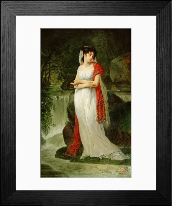 Framed Print : Christine Boyer (1776-1800), c. 1800. Creator: Gros, Antoine Jean, Baron (1771-1835)