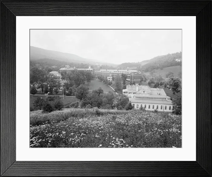 Framed Print : The Homestead from Sunset Hill, Virginia Hot Springs, c.between 1910 and 1920. Creator: Unknown Framed Print : The Homestead from Sunset Hill, Virginia Hot Springs, c.between 1910 and 1920. Creator: Unknown