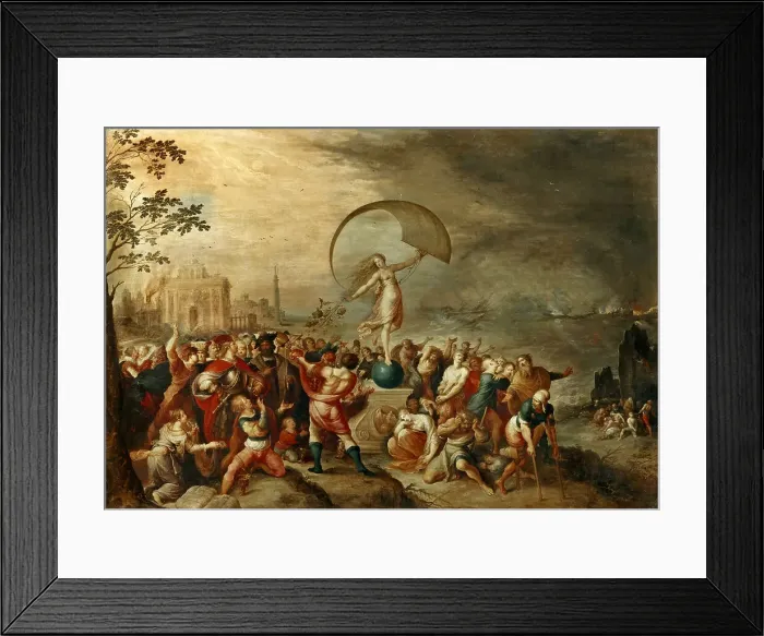 Framed Print : Allegory of Fortune, 1615-1620. Creator: Francken, Frans, the Younger (1581-1642) Framed Print : Allegory of Fortune, 1615-1620. Creator: Francken, Frans, the Younger (1581-1642)