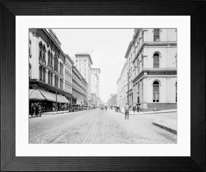 Framed Print : Main Street, west from 12th, Richmond, Va. c.between 1910 and 1920. Creator: Unknown Framed Print : Main Street, west from 12th, Richmond, Va. c.between 1910 and 1920. Creator: Unknown