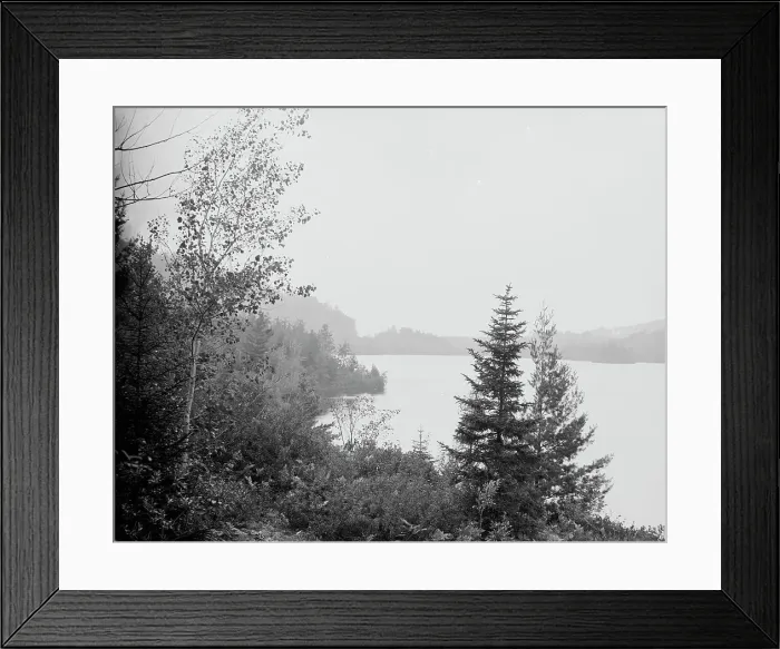 Framed Print : Lower Loon Lake, Adirondack Mts. N.Y. between 1900 and 1910. Creator: Unknown Framed Print : Lower Loon Lake, Adirondack Mts. N.Y. between 1900 and 1910. Creator: Unknown