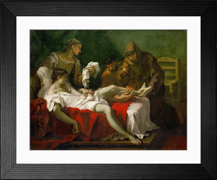 Framed Print : Saint Anthony of Padua Healing a Youth, ca 1690. Creator: Ricci, Sebastiano (1659-1734) Framed Print : Saint Anthony of Padua Healing a Youth, ca 1690. Creator: Ricci, Sebastiano (1659-1734)