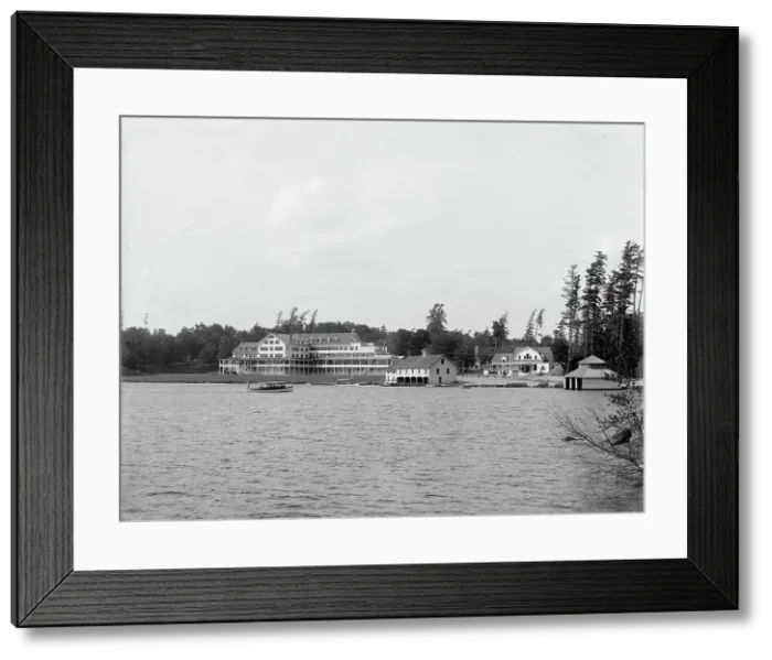 Framed Print : Paul Smith's from island, Lower St. Regis Lake, Adirondack Mtns. N.Y. between 1900 and 1910. Creator: Unknown Framed Print : Paul Smith's from island, Lower St. Regis Lake, Adirondack Mtns. N.Y. between 1900 and 1910. Creator: Unknown